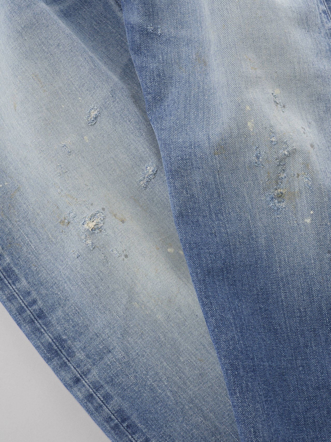 Lee、【101 101周年記念特別モデル】ANNIVERSARY 101-Z RIDERS JEAN ストレートデニムパンツ、ダメージ