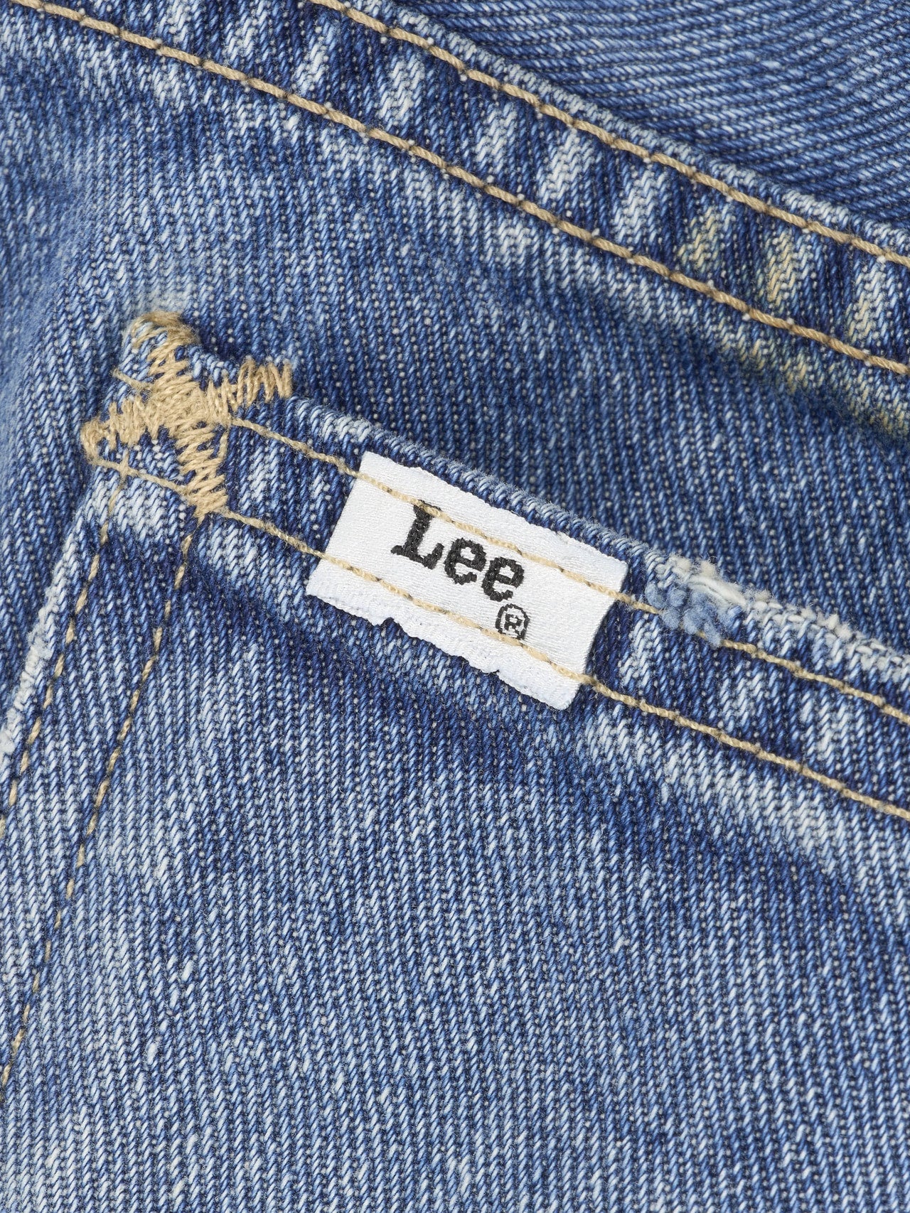 Lee、【101 101周年記念特別モデル】ANNIVERSARY 101-Z RIDERS JEAN ストレートデニムパンツ、ポケットタグ