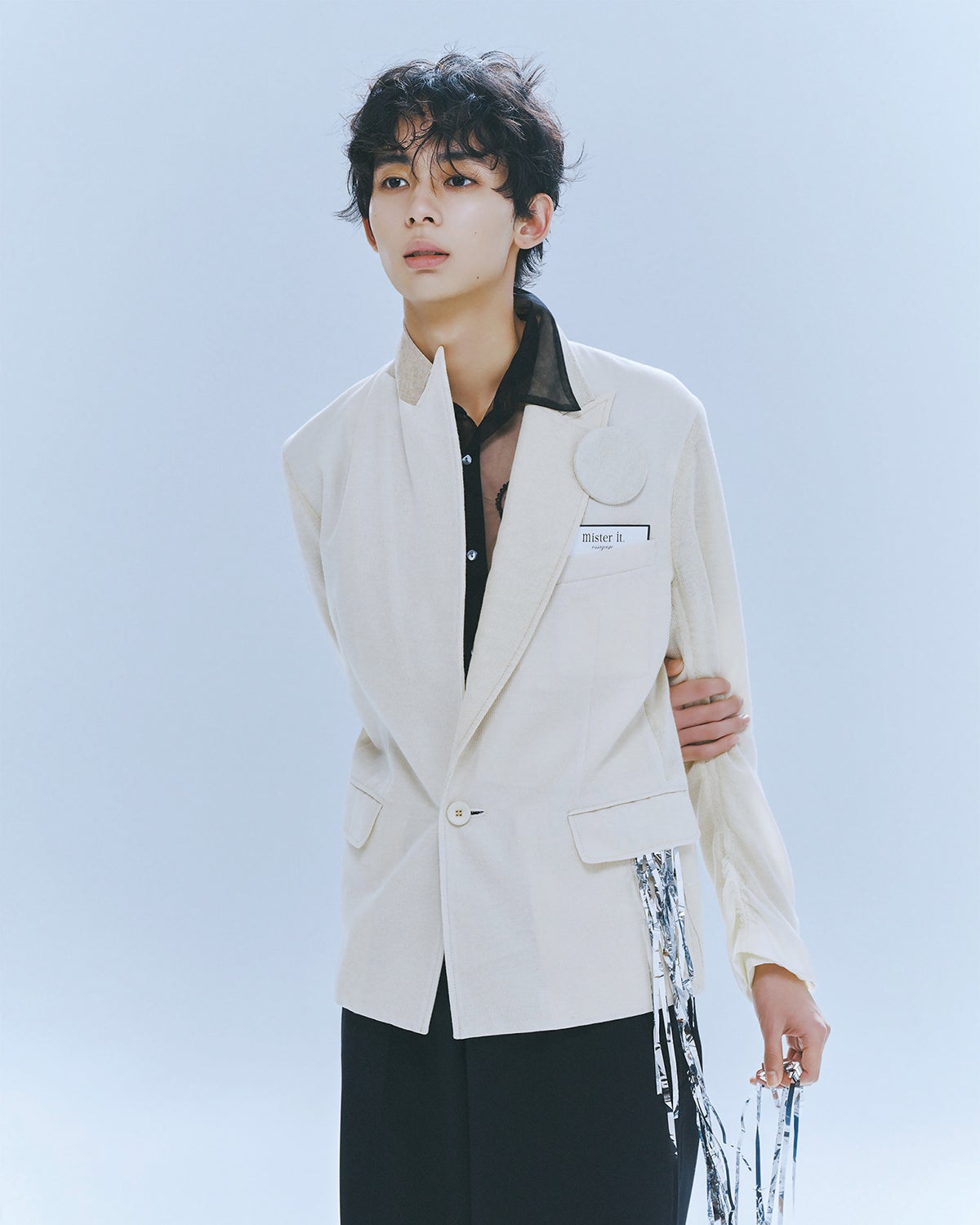 寝ぐせ風ヘア　２