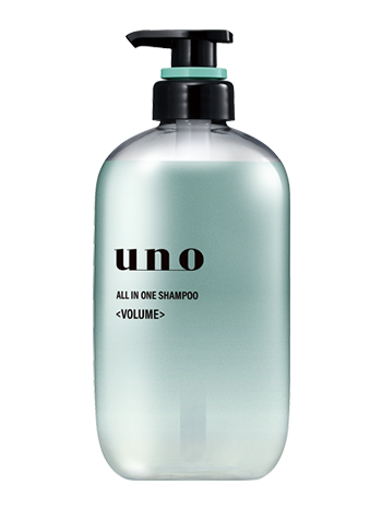 ウーノ(uno)オールインワンシャンプーの「ボリューム」タイプのボトル