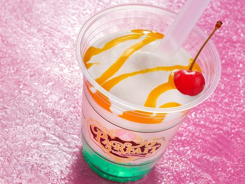 ディズニーランド食べ歩きドリンクおすすめ「ピーチスムージー＆ライムゼリー」