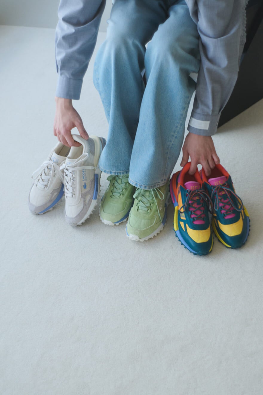 ラコステの新作メンズスニーカー「ELITE ACTIVE 1263 SMA」のカラーバリエーション