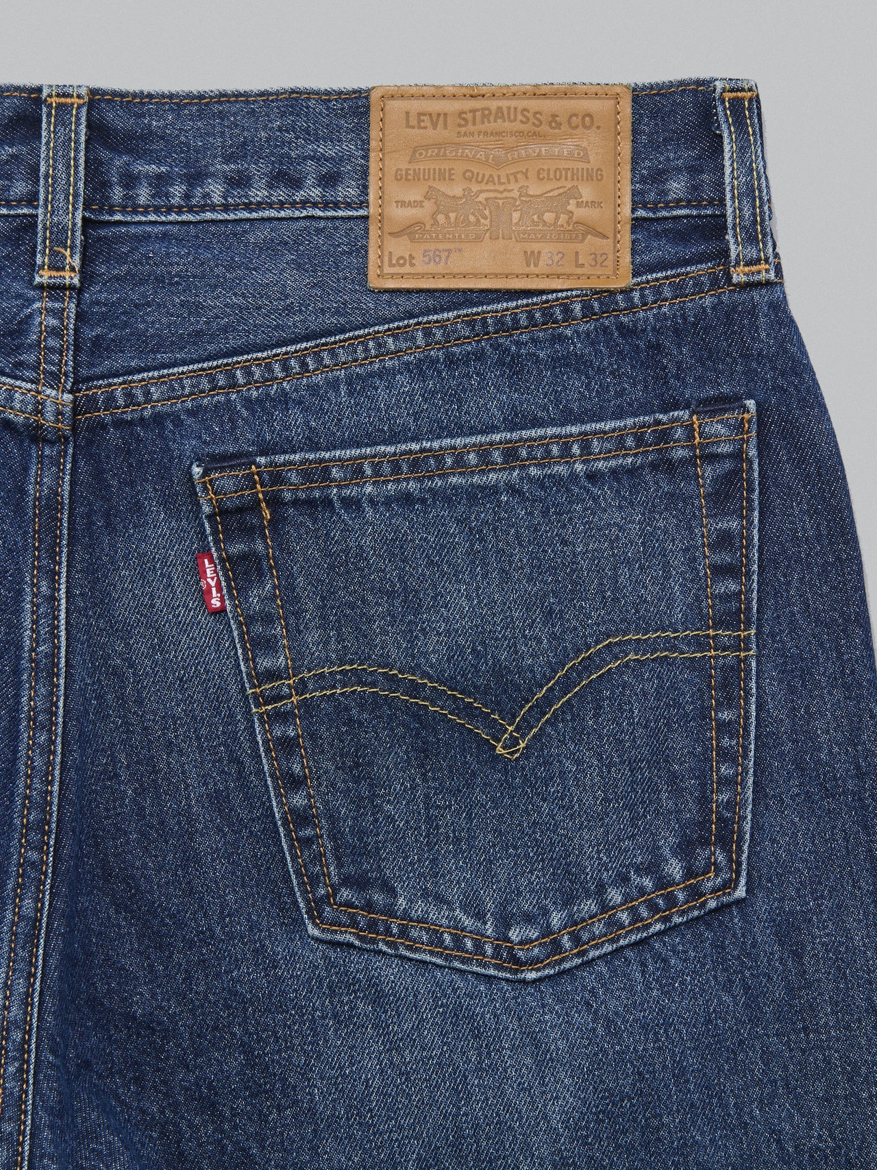 リーバイス、567、　バックポケット