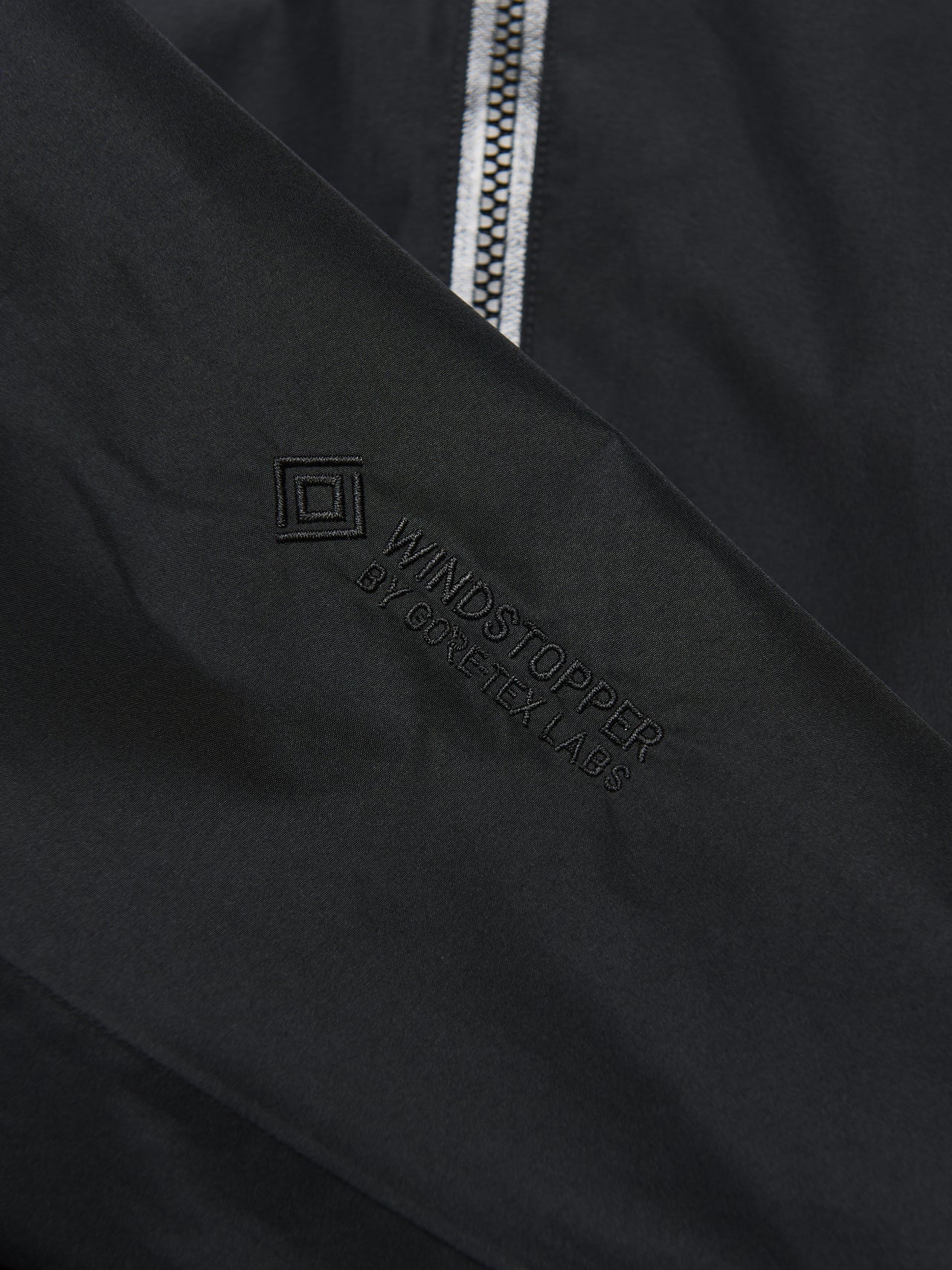 アークテリクスのソラノ フーディ メンズ　ジャケットのウィンドストッパーロゴ