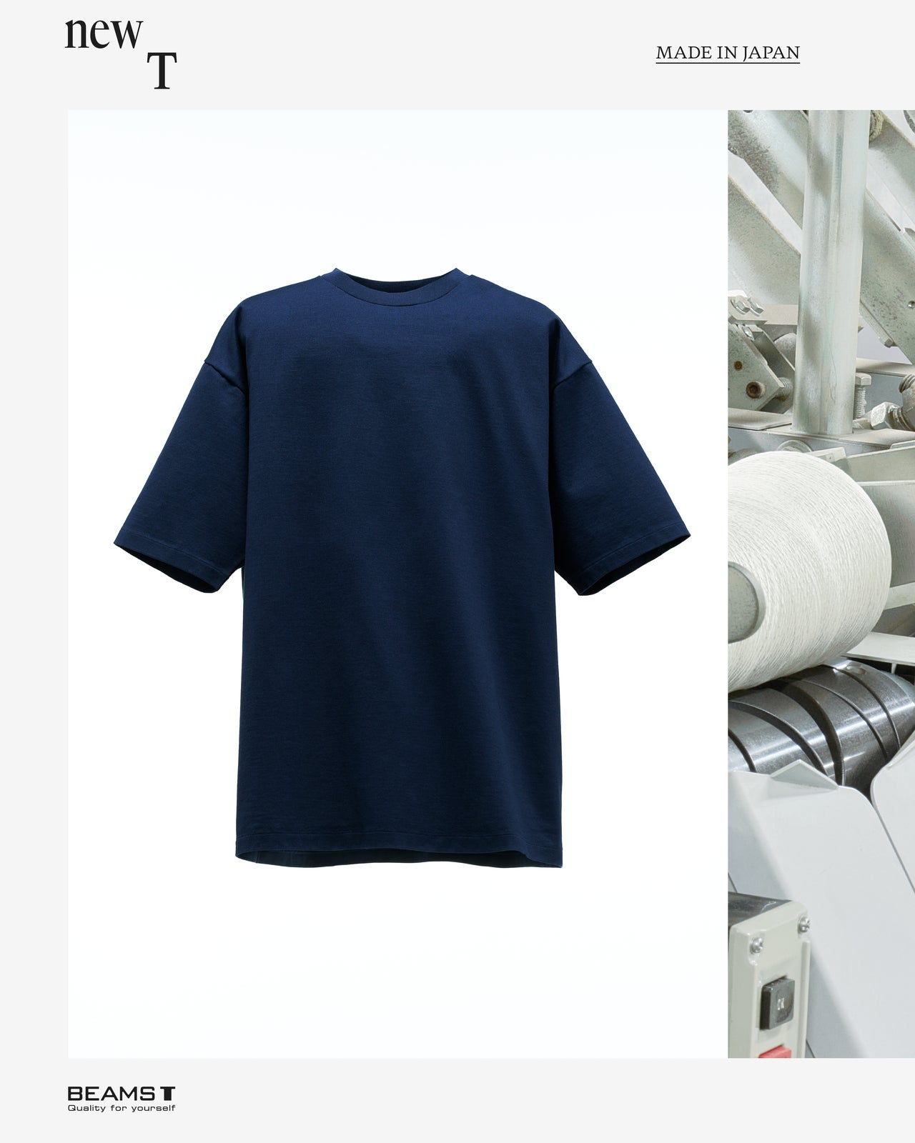 BEAMS T　ビジュアル　ネイビー