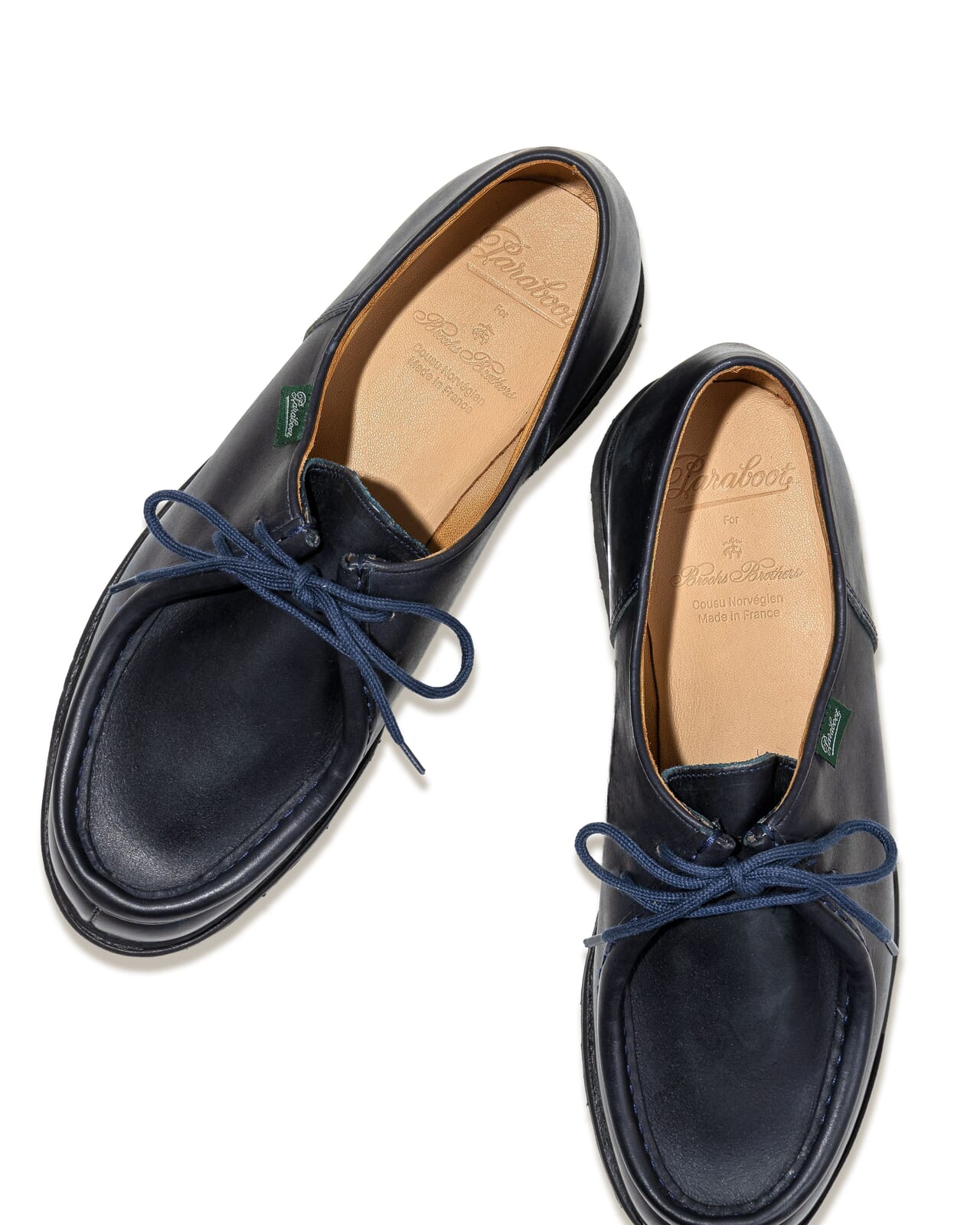 Brooks Brothers &times; Paraboot コラボシューズ　俯瞰　