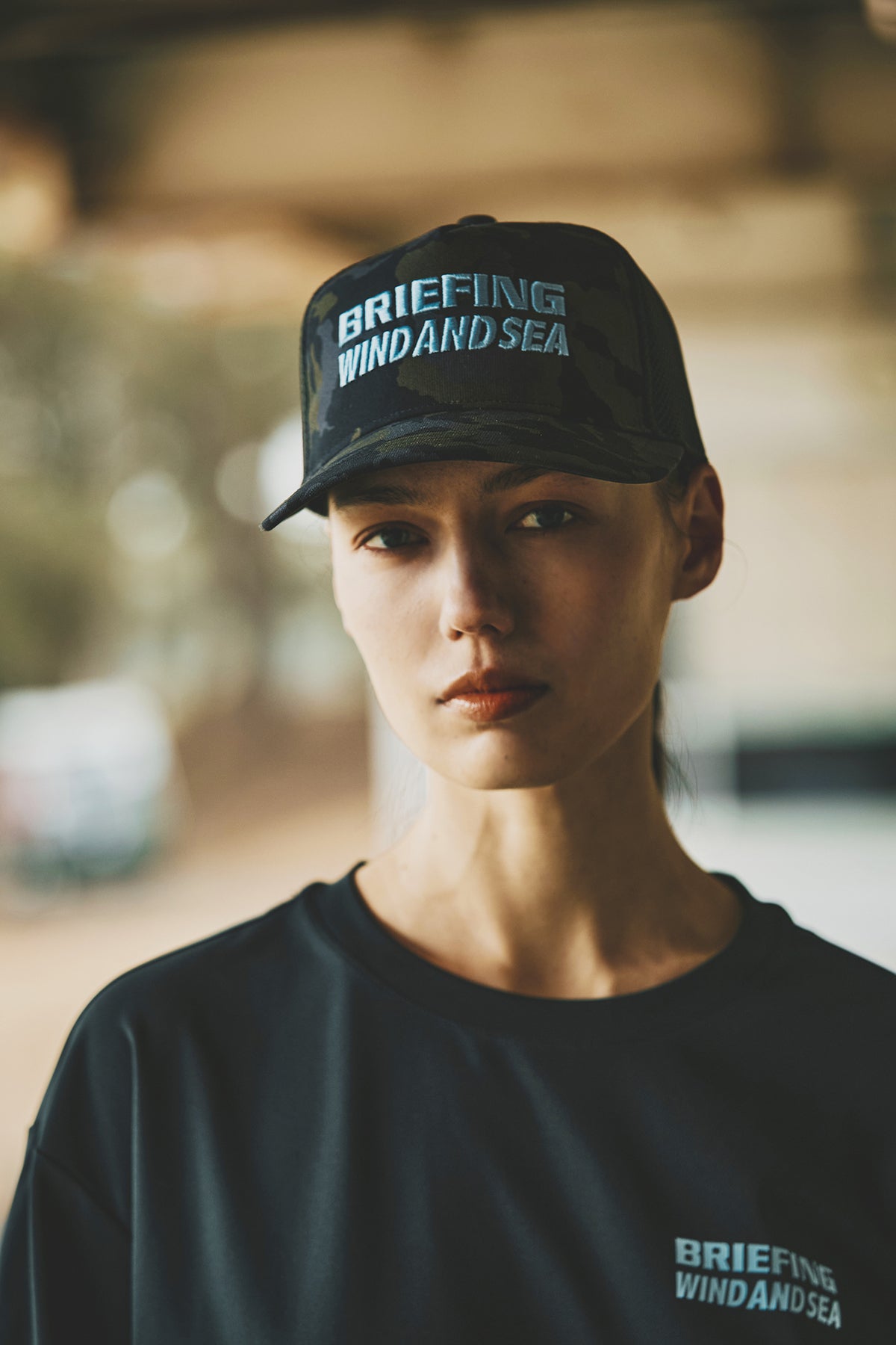 BRIEFING &times; WDS MESH CAP CAMO　２