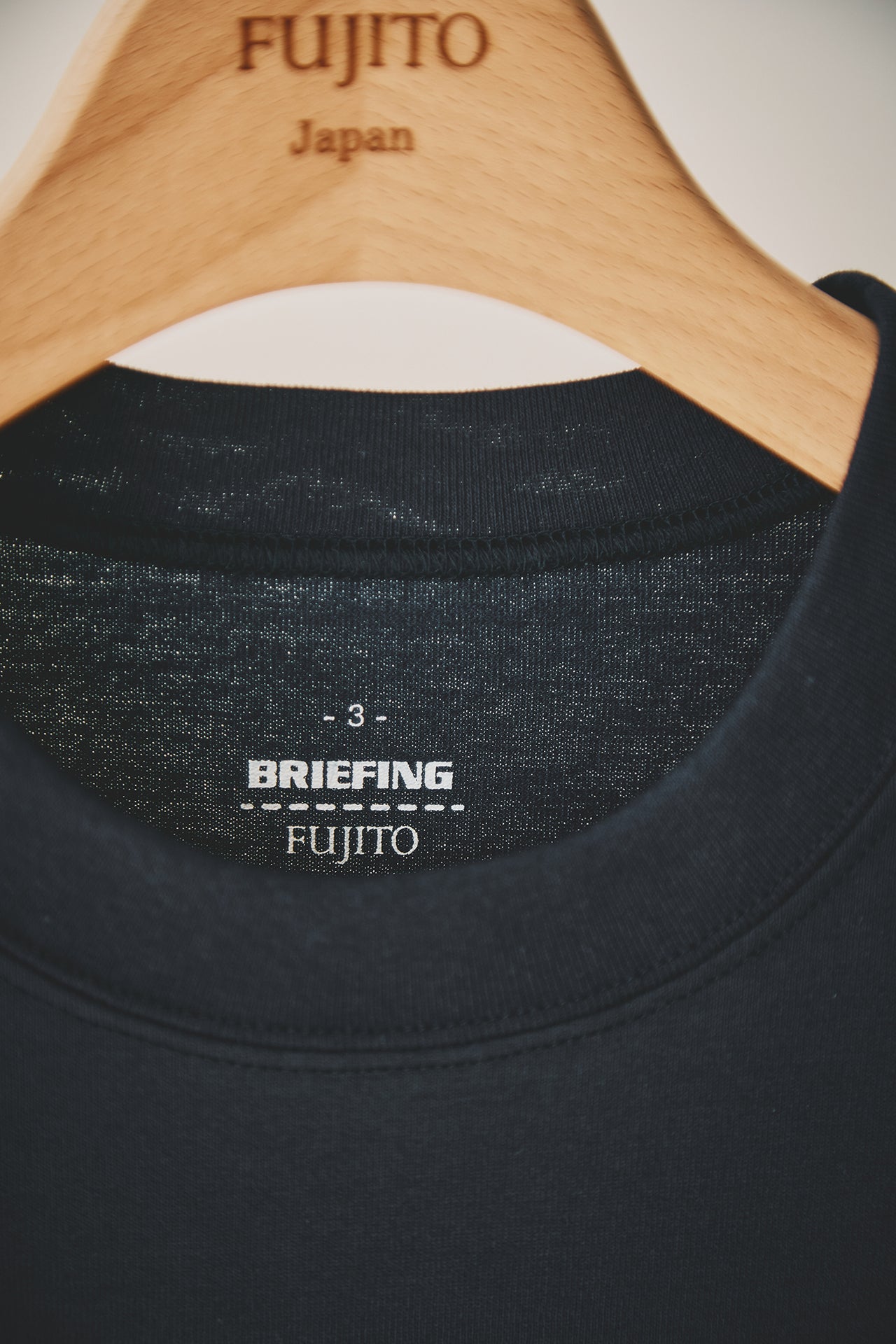 BRIEFING &times; FUJITO 2PACK CREW NECK T-SHIRTS　　タグ