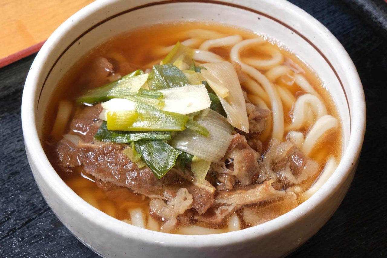 宮崎県日向市『お食事処ながとも』肉うどん