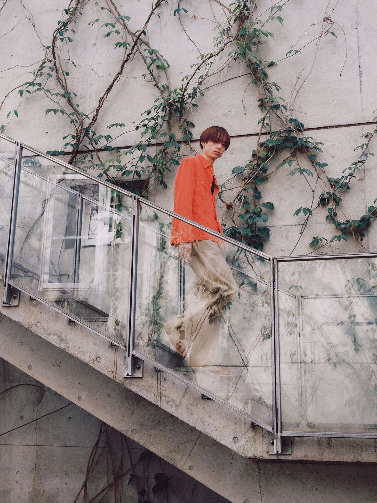 水沢林太郎　Vitamin orange　&times;　Smoky sageコーデ