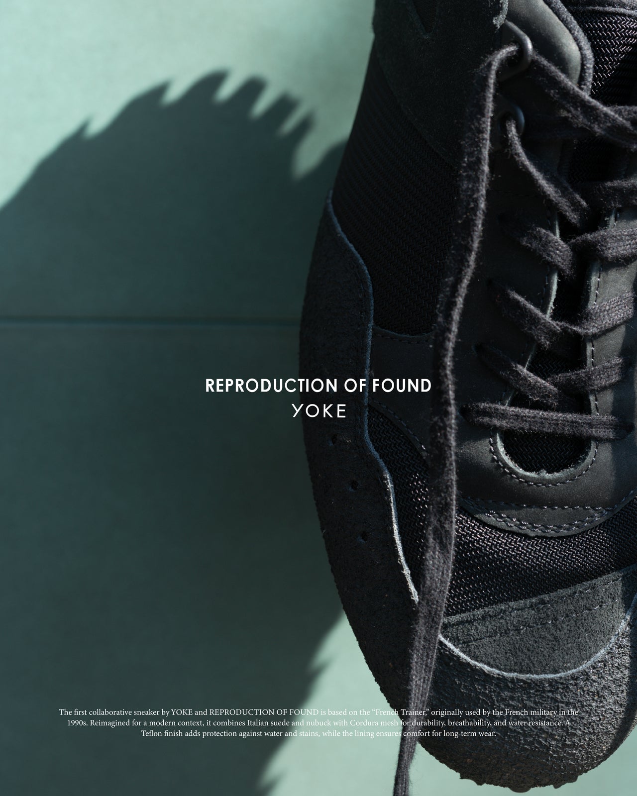 YOKE &times; REPRODUCTION OF FOUND コラボレーションスニーカー　キービジュアル