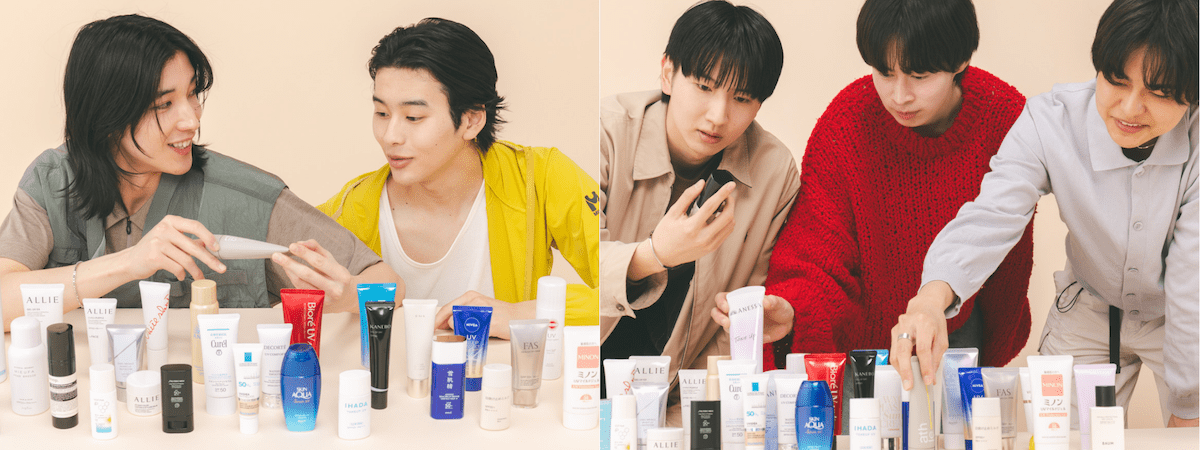 モデル・MNBAの日焼け止めお試し会の様子