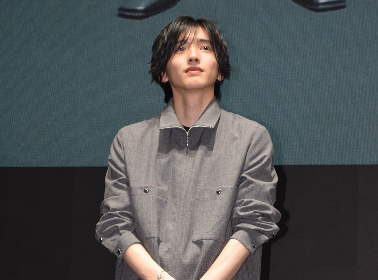 映画「君が最後に遺した歌」ソウルでの舞台挨拶に登壇した道枝駿佑さん