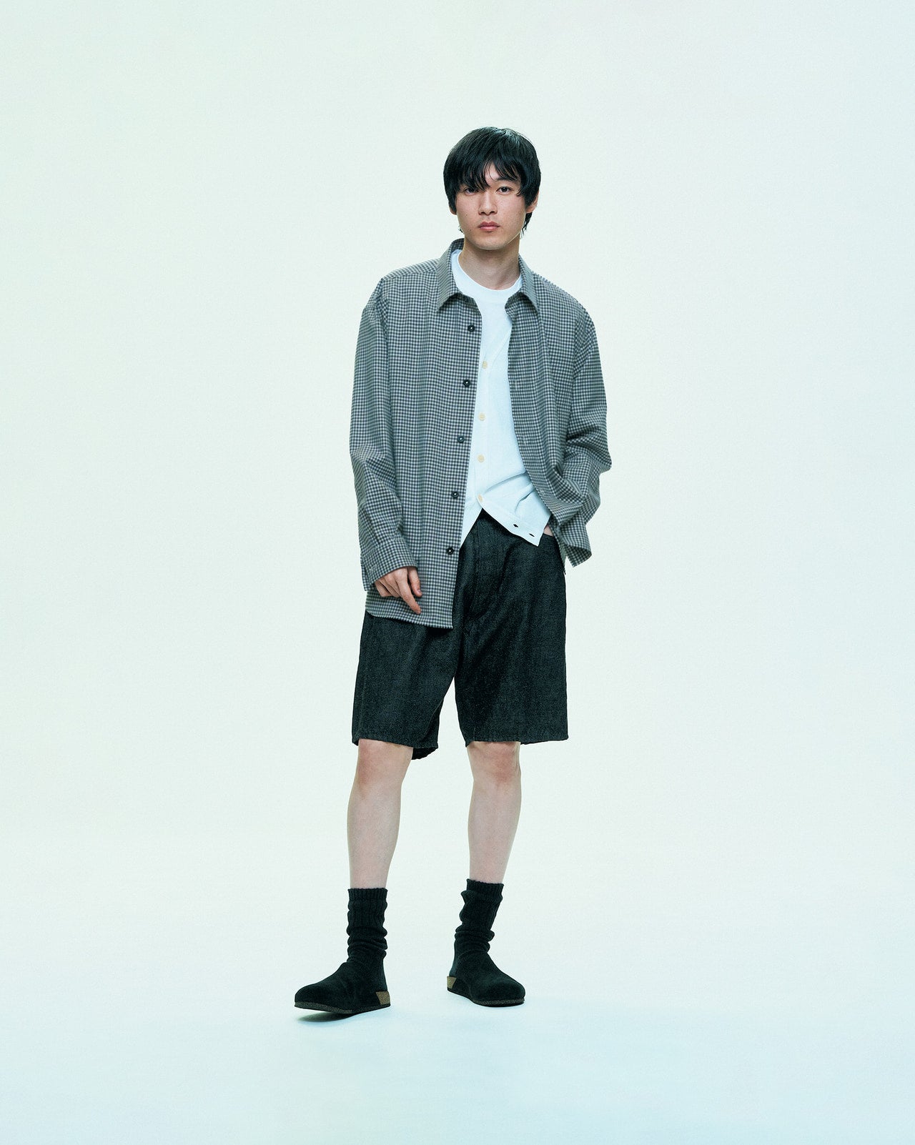 ウティのデニムショーツ