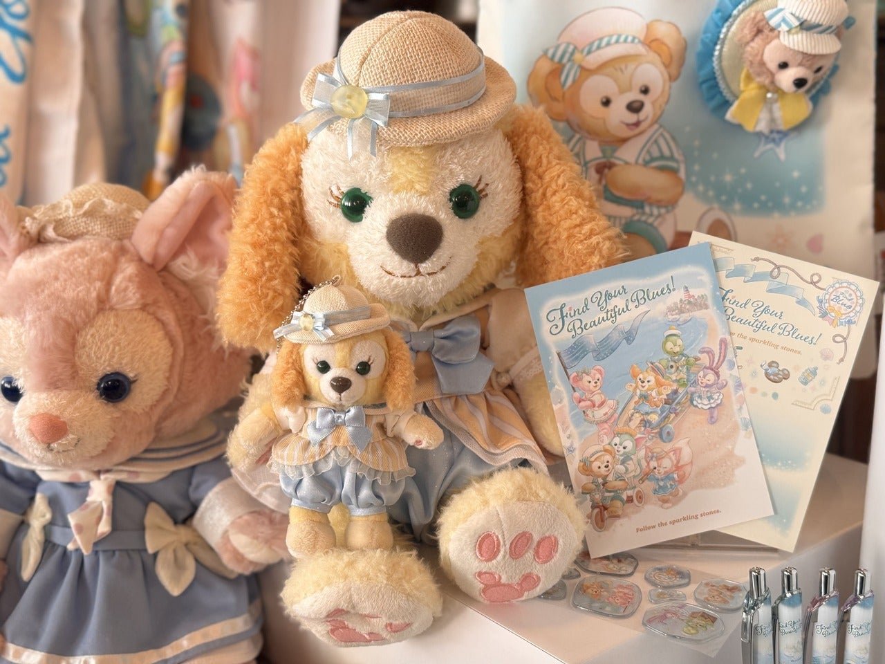 ダッフィー＆フレンズのファインド・ユア・ビューティフル・ブルー！「ぬいぐるみコスチューム」「ぬいぐるみバッジ」クッキー・アン