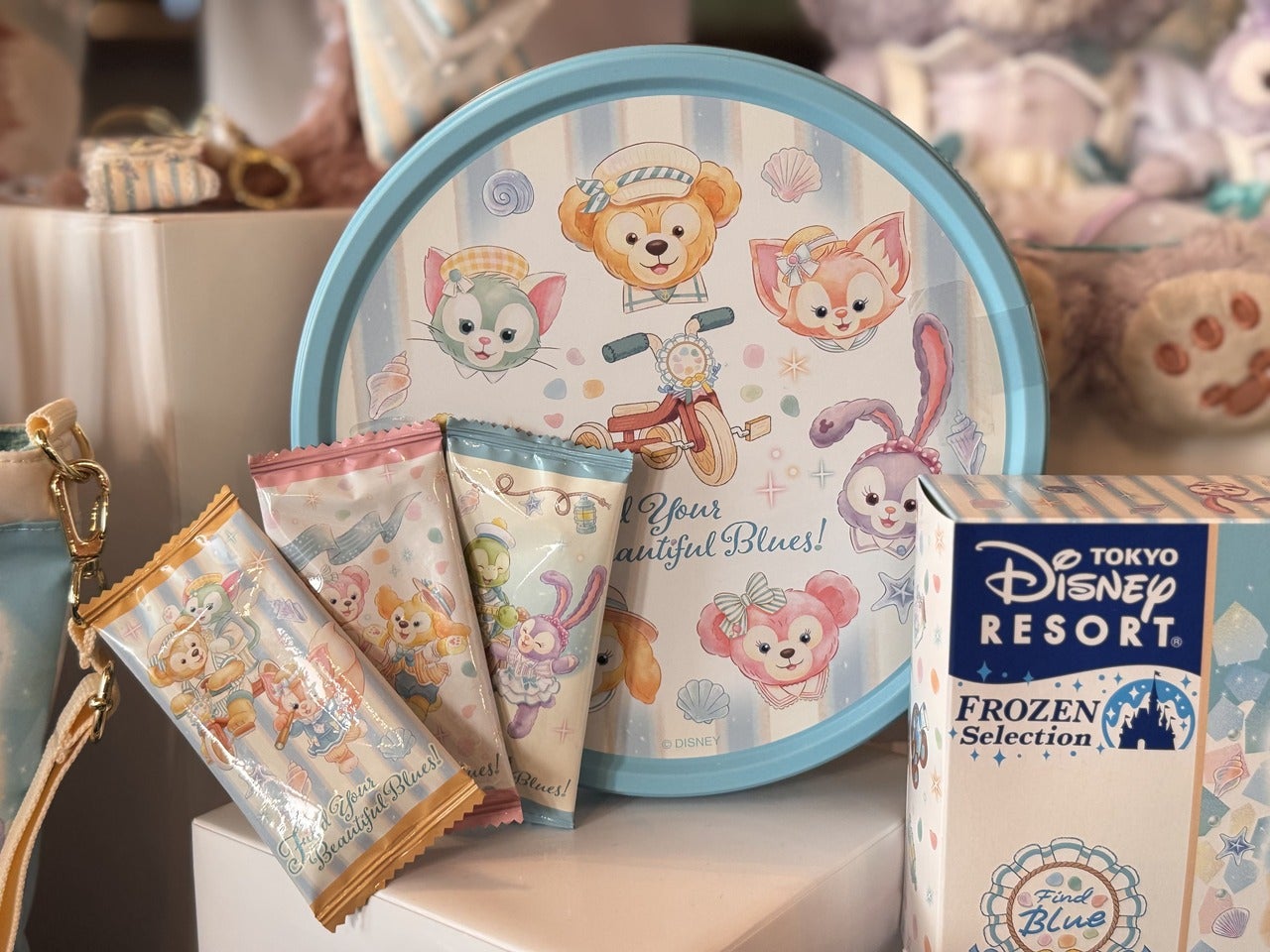 ダッフィー＆フレンズのファインド・ユア・ビューティフル・ブルー！おせんべい