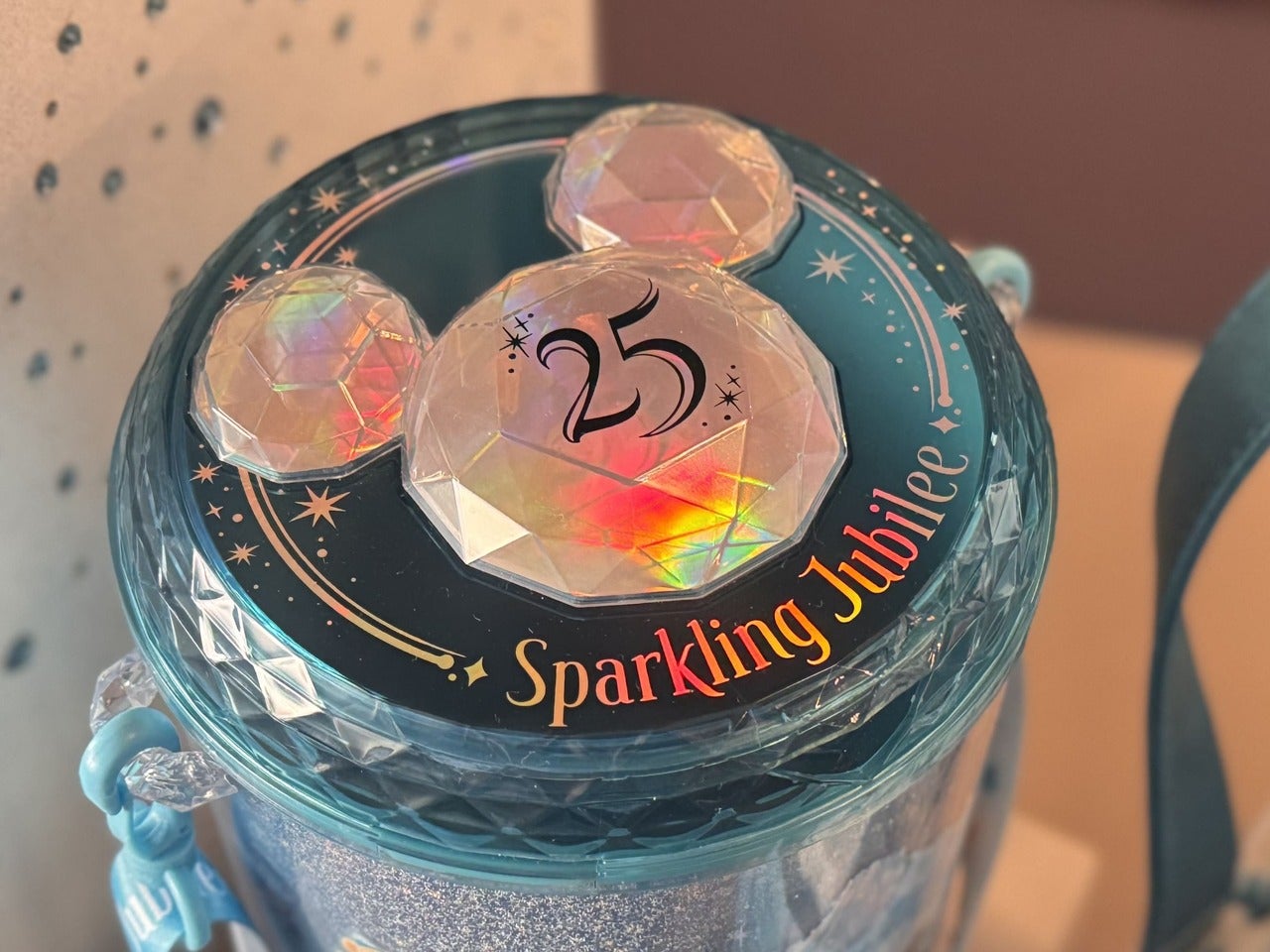 東京ディズニーシー25周年&ldquo;スパークリング・ジュビリー&rdquo;食べ歩き「ポップコーン、バケット付き」フタ