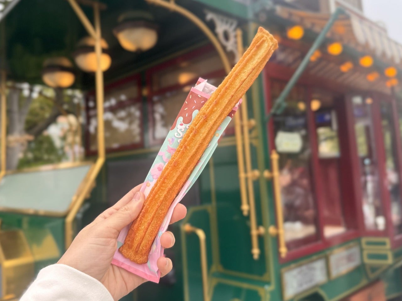 東京ディズニーシー食べ歩き定番メニュー「クレームブリュレ風チュロス」
