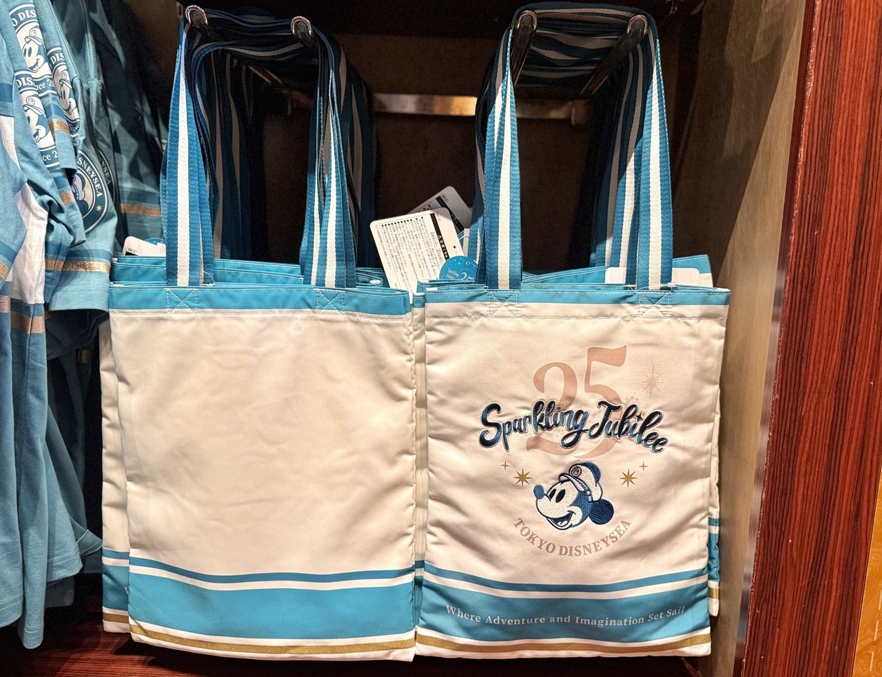 ディズニーシー25周年お土産・グッズ「トートバッグ」