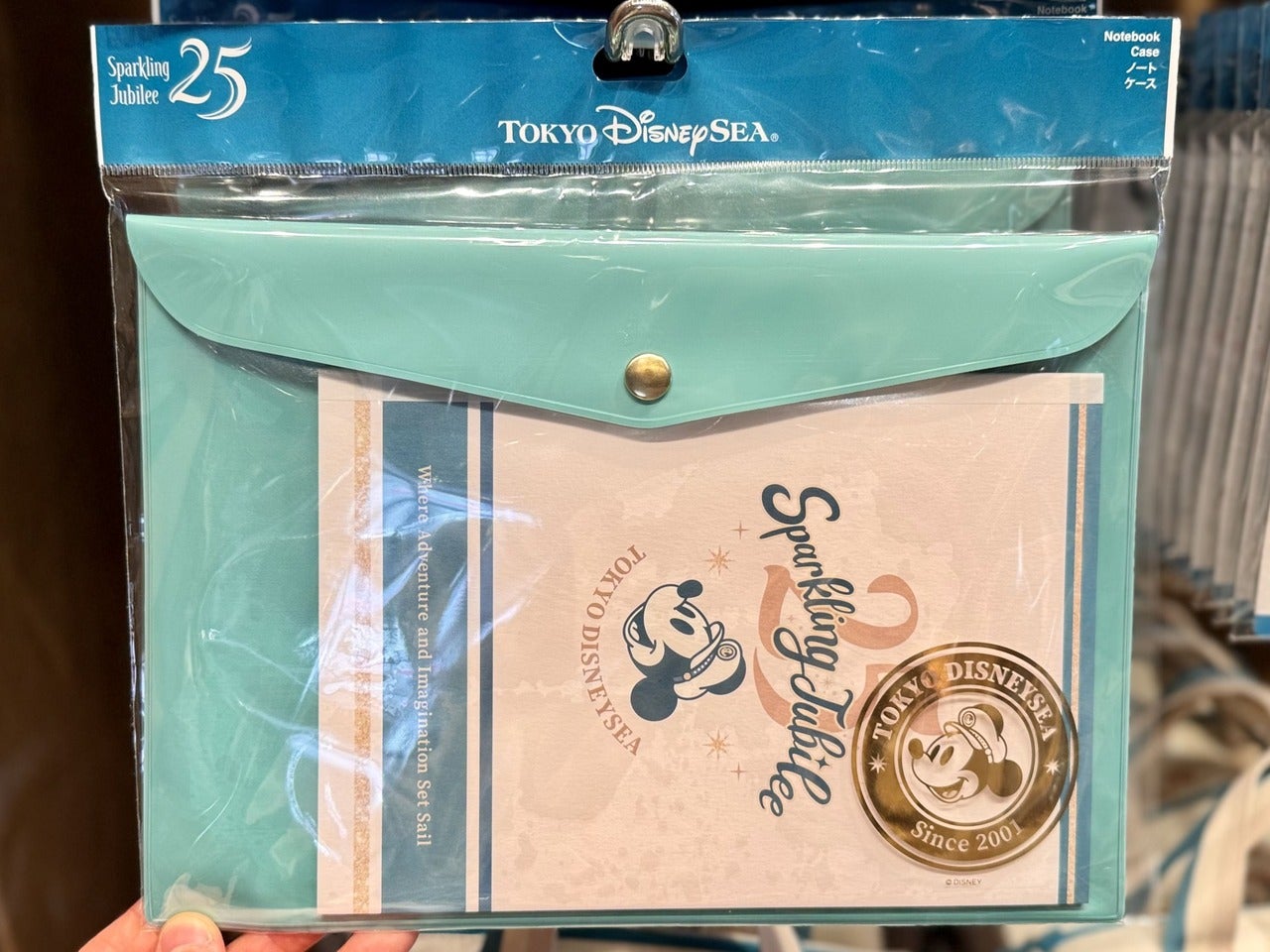 ディズニーシー25周年グッズ「ノート&フラップケース」
