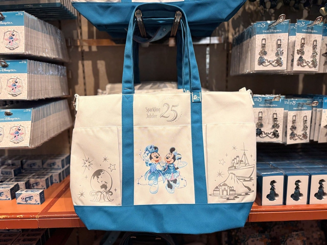 ディズニーシー25周年お土産・グッズ「トートバッグ」