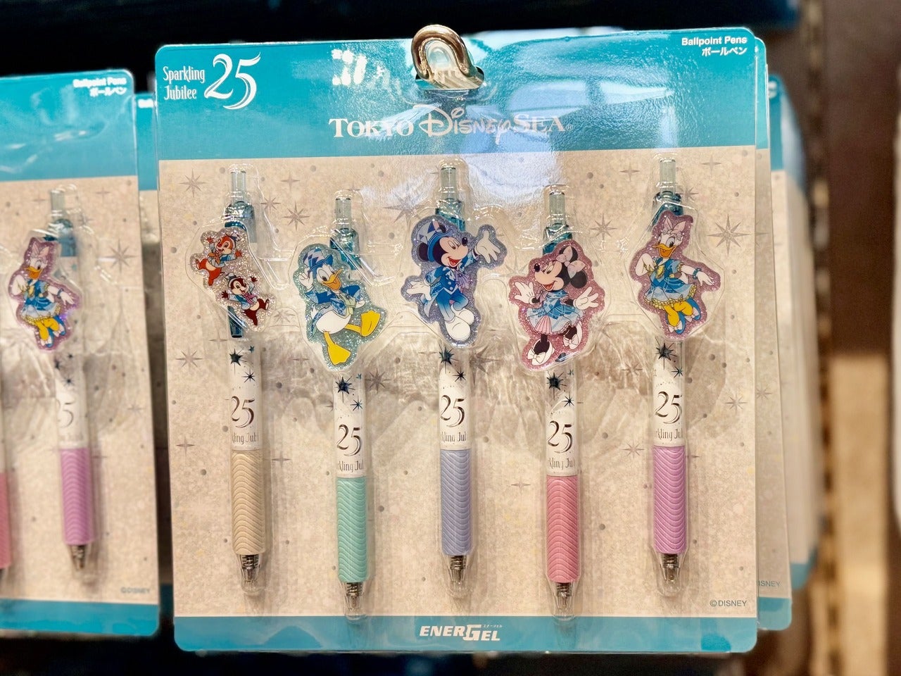ディズニーシー25周年お土産・グッズ「ボールペン〈エナージェル〉セット」
