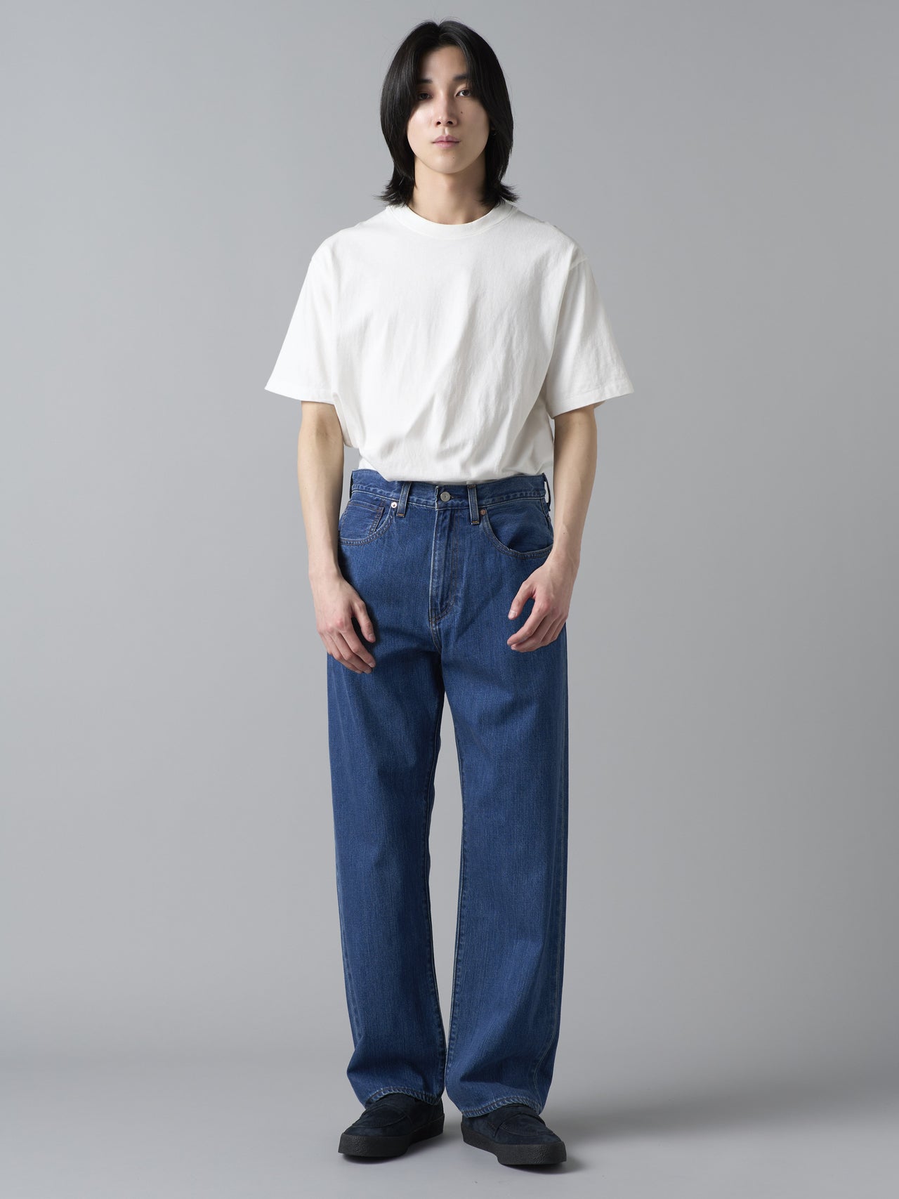 リーバイス、BLUETAB™ Marker Loose、モデルカット、正面、四坂亮翔