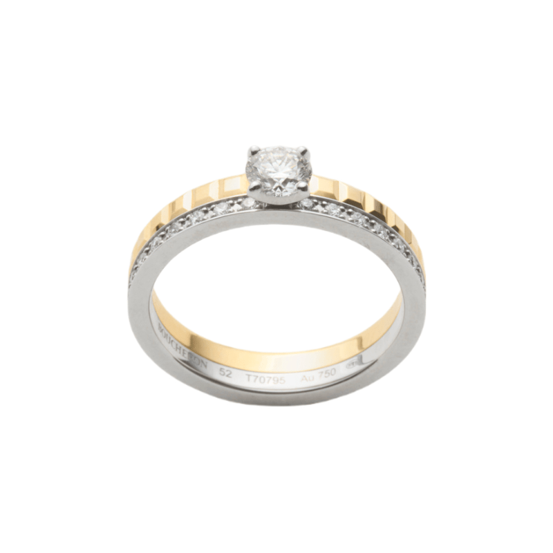 ブシュロンのリング〈K18YG・K18WG・ダイヤモンド