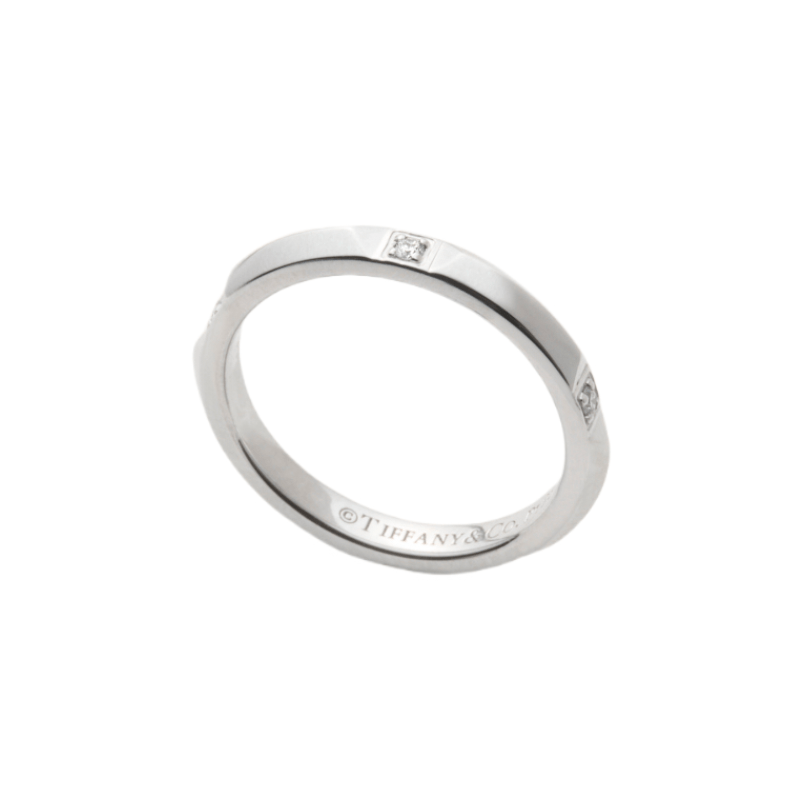 ティファニーのリング〈Pt・ダイヤモンド計0.05ct〉