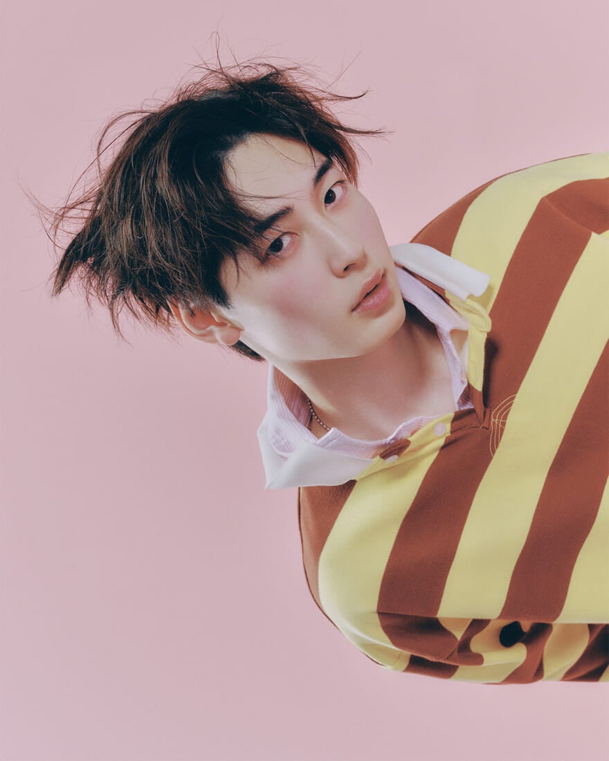 センターパートのバングス