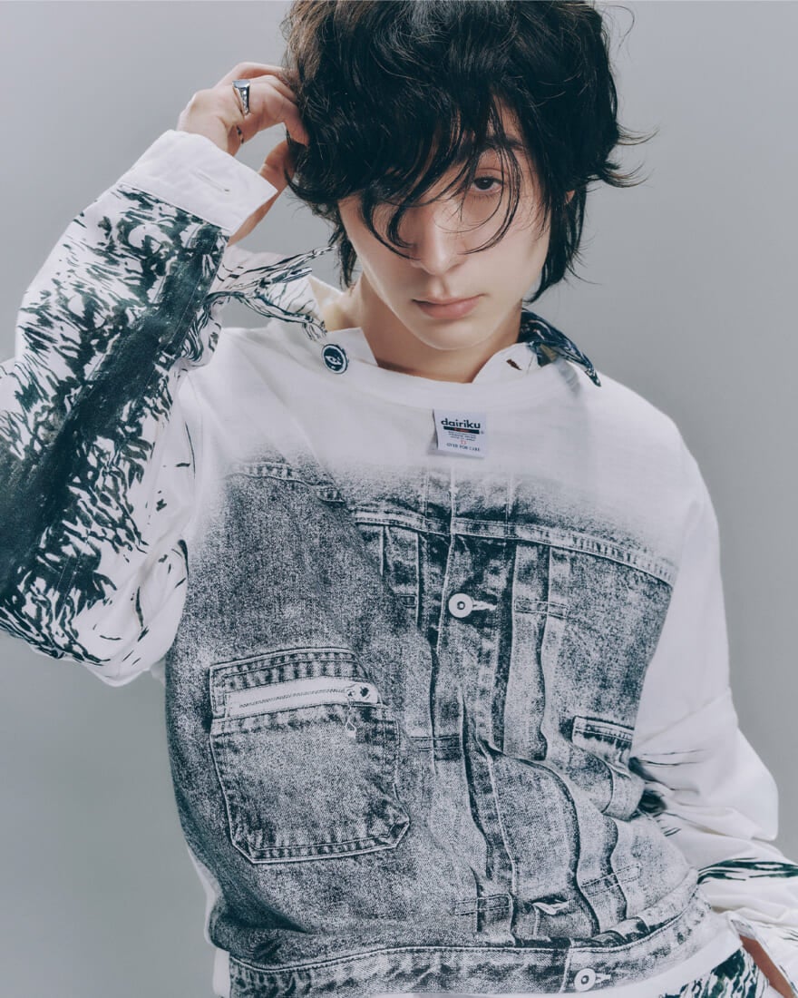 前髪を下ろしたフルバングス