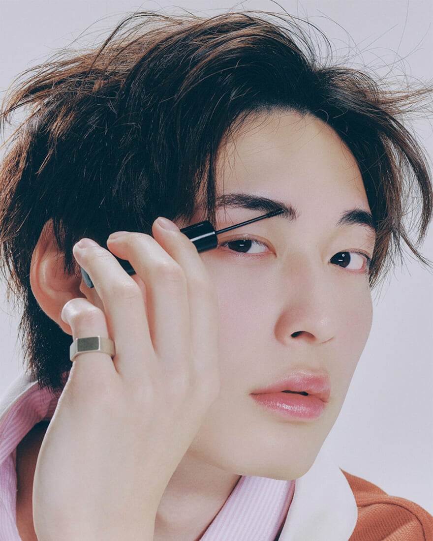 センターパートのバングス How to アップ