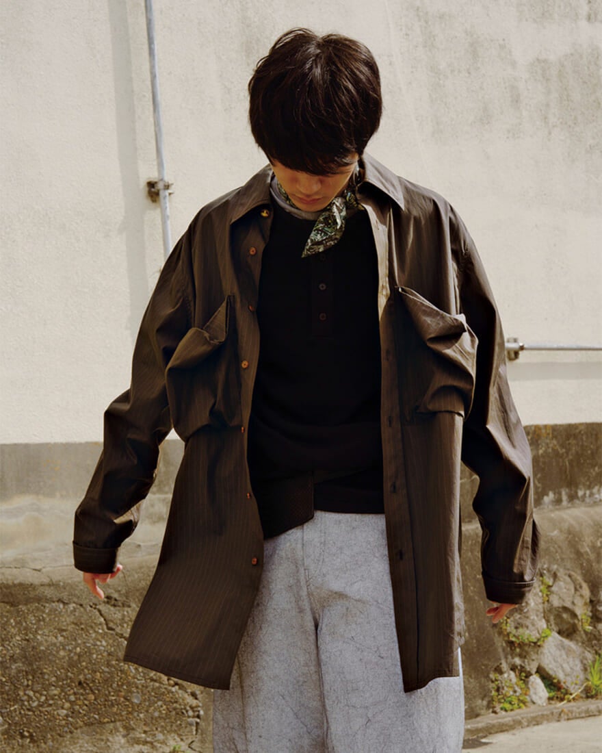 カットソー素材のアルチザンシャツ