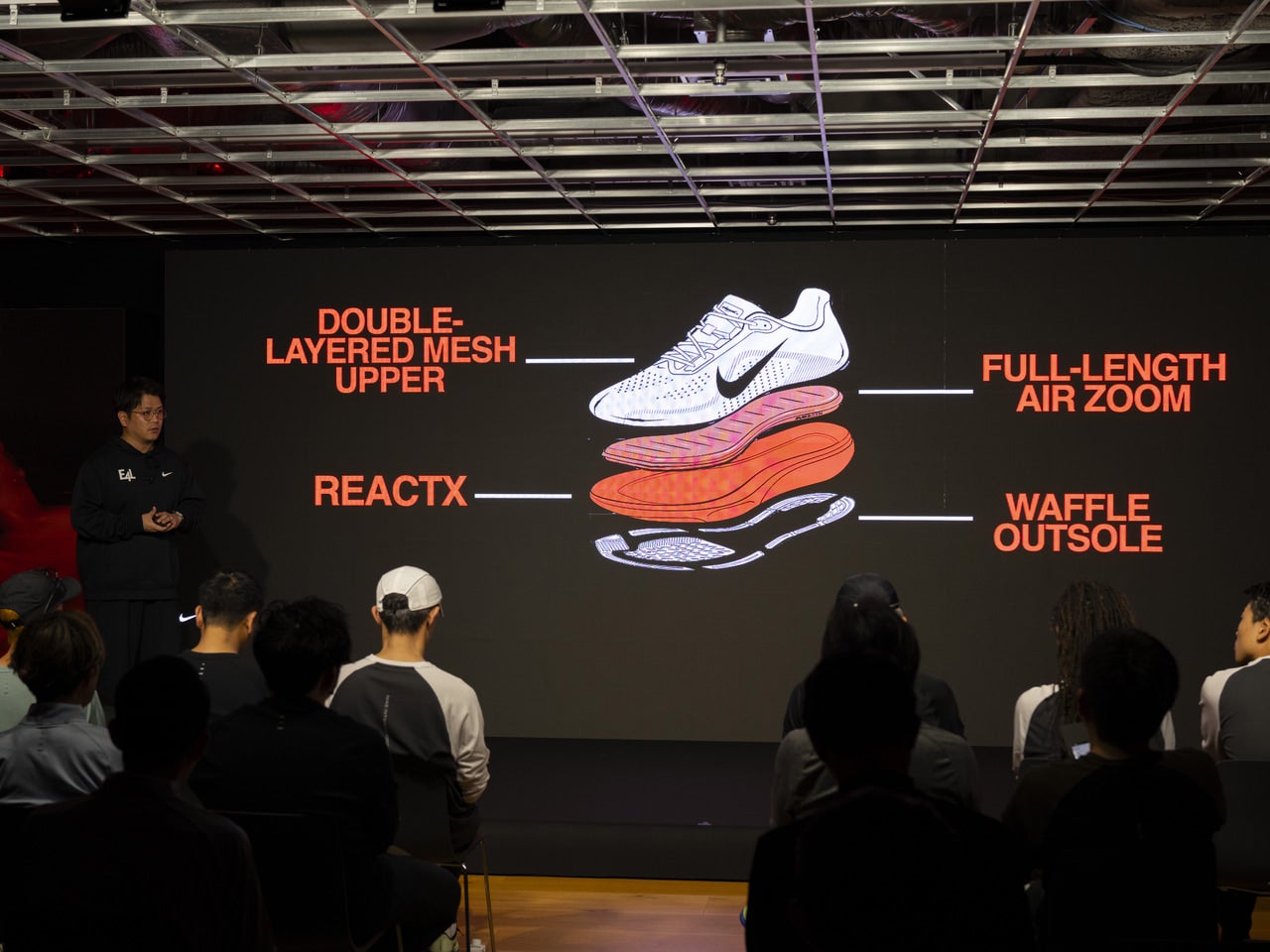 「ナイキ ペガサス 42」　 プロダクトプレゼンテーション　構造説明