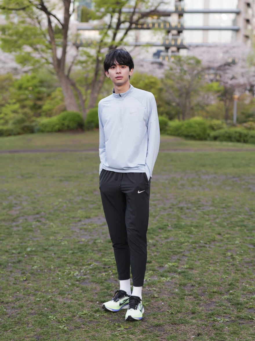 「ナイキ ペガサス 42」の プロダクトプレゼンテーション　メンズノンノモデル　松井大奈