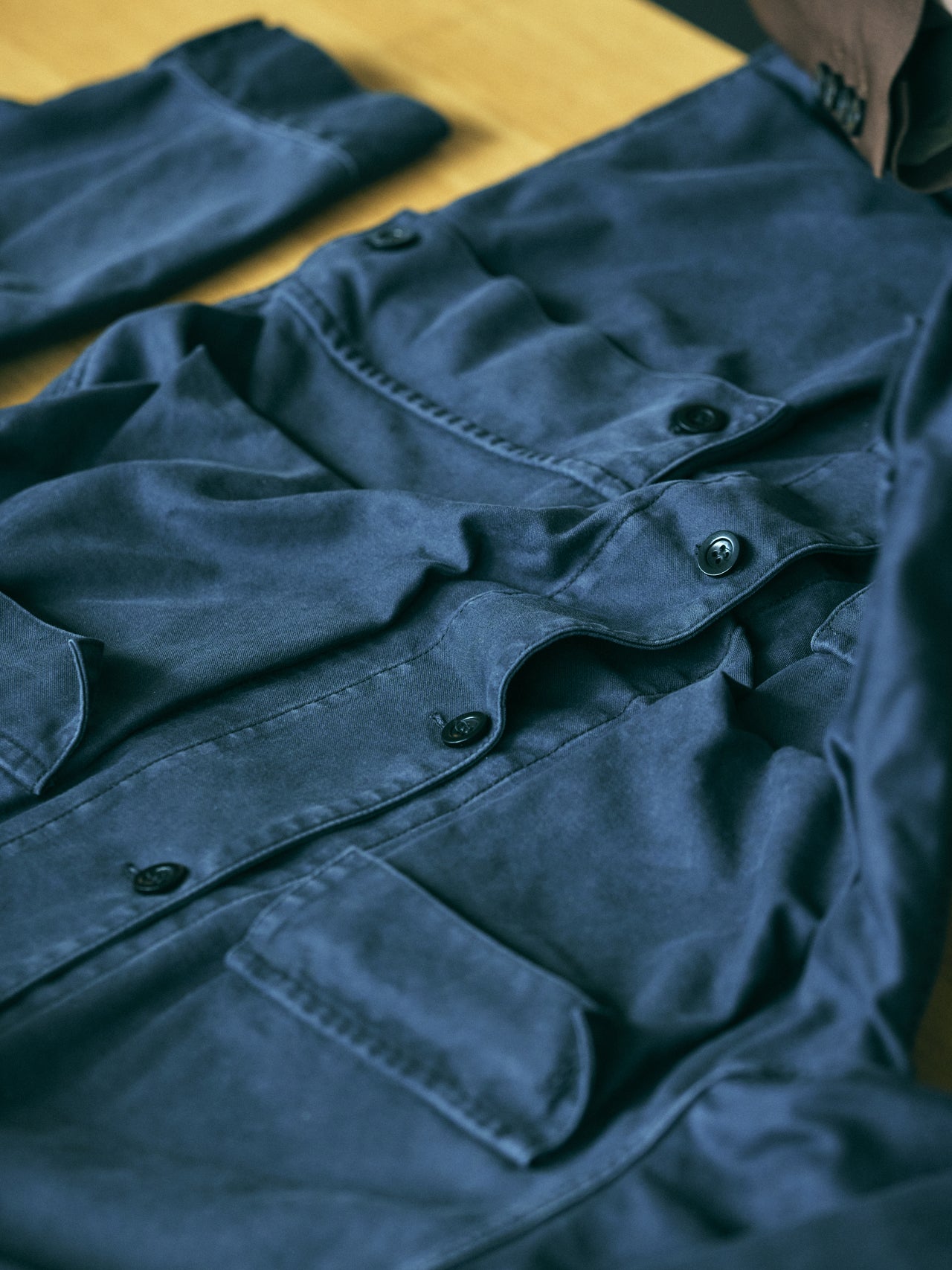 オシャレな人が買ってよかった〈Maison&nbsp;Margiela〉のフィールドジャケットの素材感