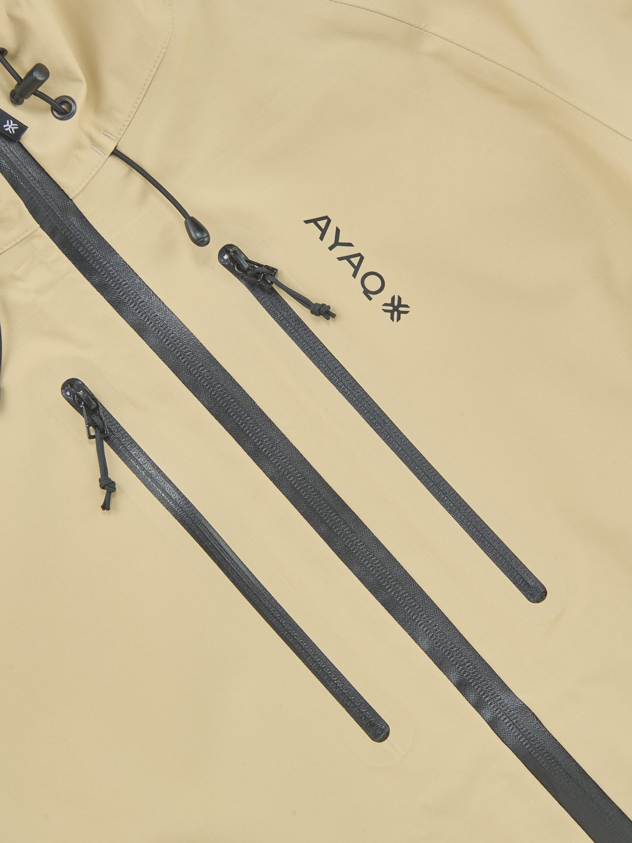 AYAQ、LONAK-XT ハードシェルジャケット、ファスナー