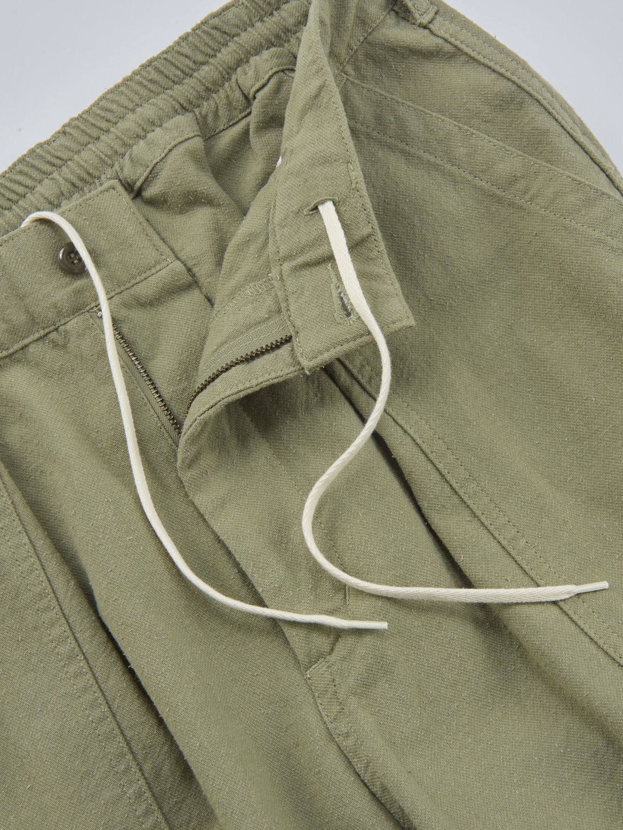 nanamica、Silk Nep Cotton Twill Deck Pants、ウエスト