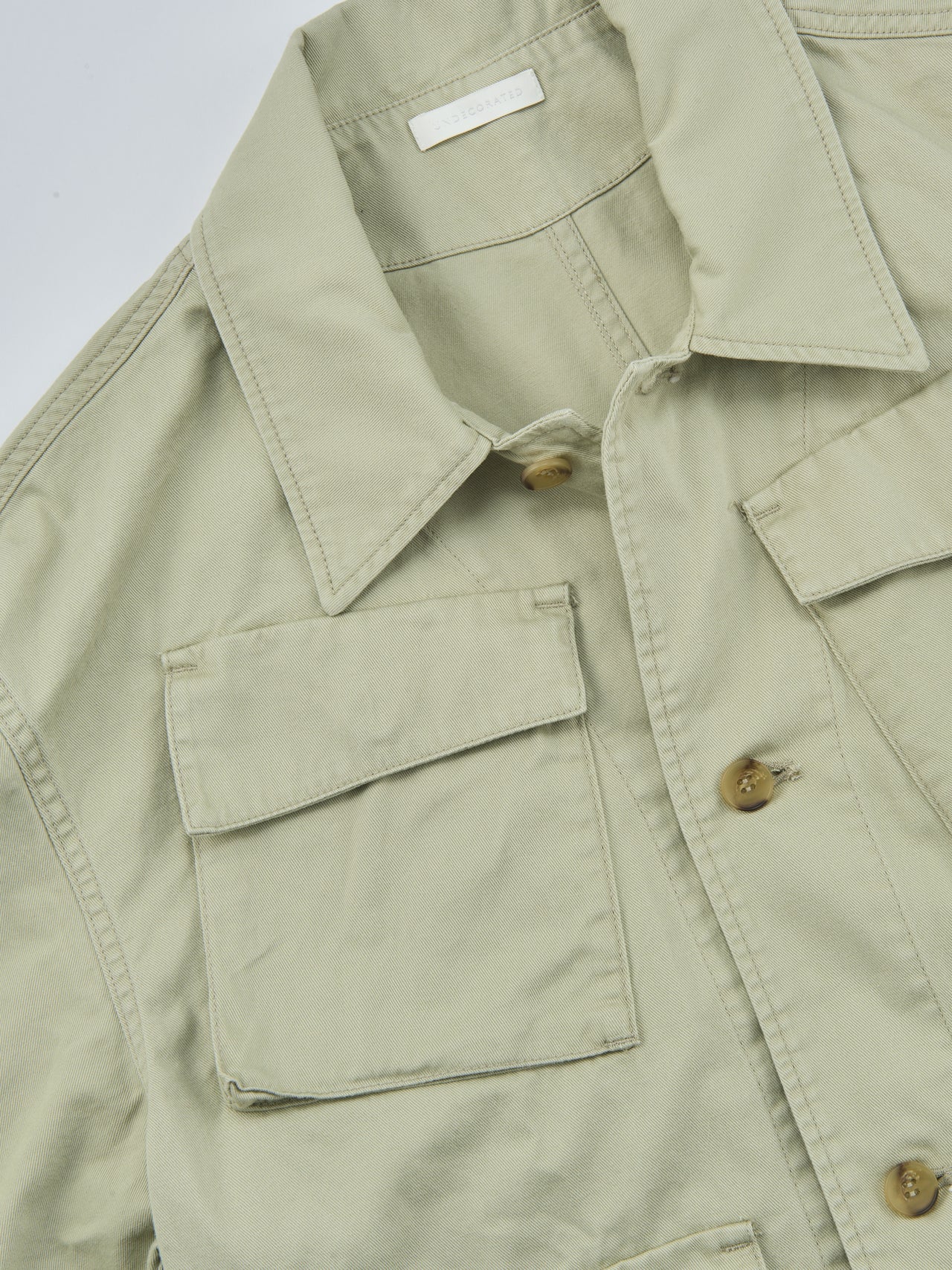 UNDECORATED、COTTON TWILL JACKET、ネック