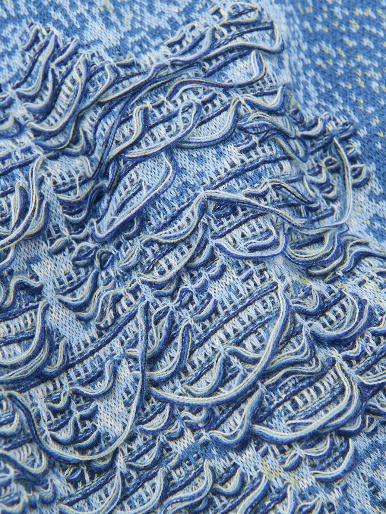 TOLQ、Knit Denim Baggy Shorts、素材