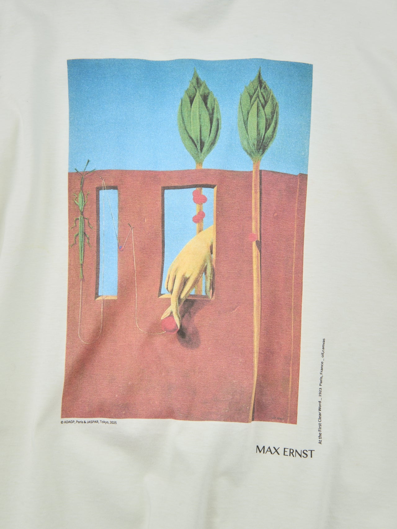 YOKE、Art T-shirt by Max Ernst、プリント