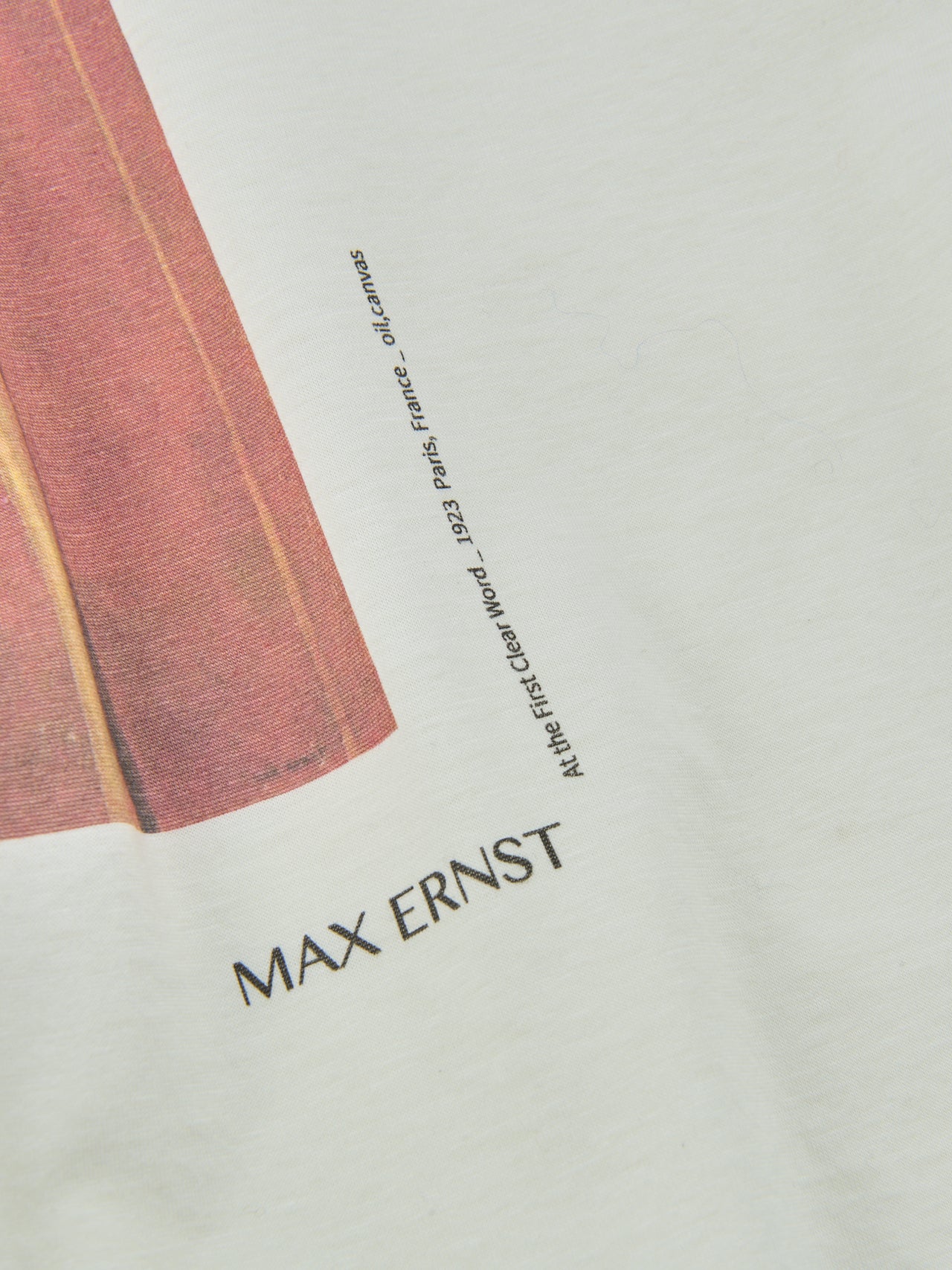 YOKE、Art T-shirt by Max Ernst、プリント寄りカット