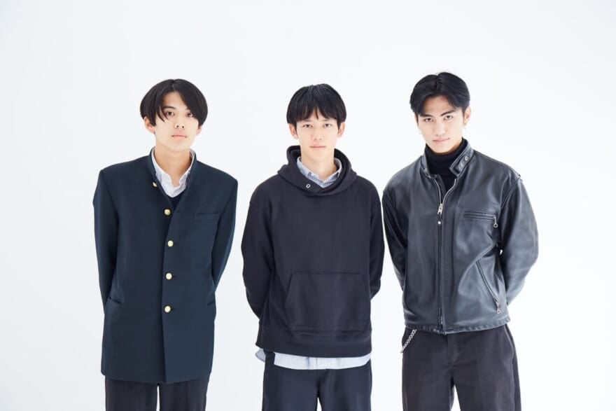 モデルに加入したての稲井孝太朗、樋之津琳太郎、大平 修蔵
