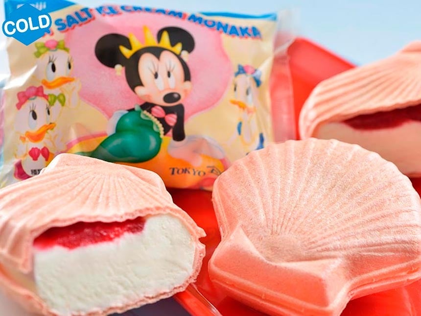 東京ディズニーシー食べ歩きオススメグルメ「シーソルト・アイスモナカ」