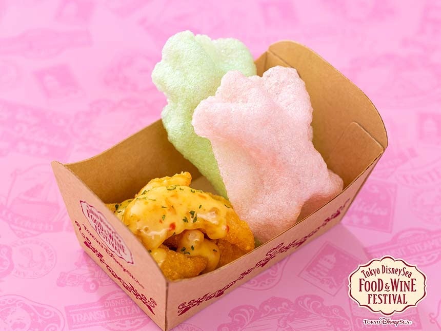 東京ディズニーシー期間限定食べ歩きメニュー ワインフェスのオススメ「ポップン・シュリンプ、チリマヨネーズソース」