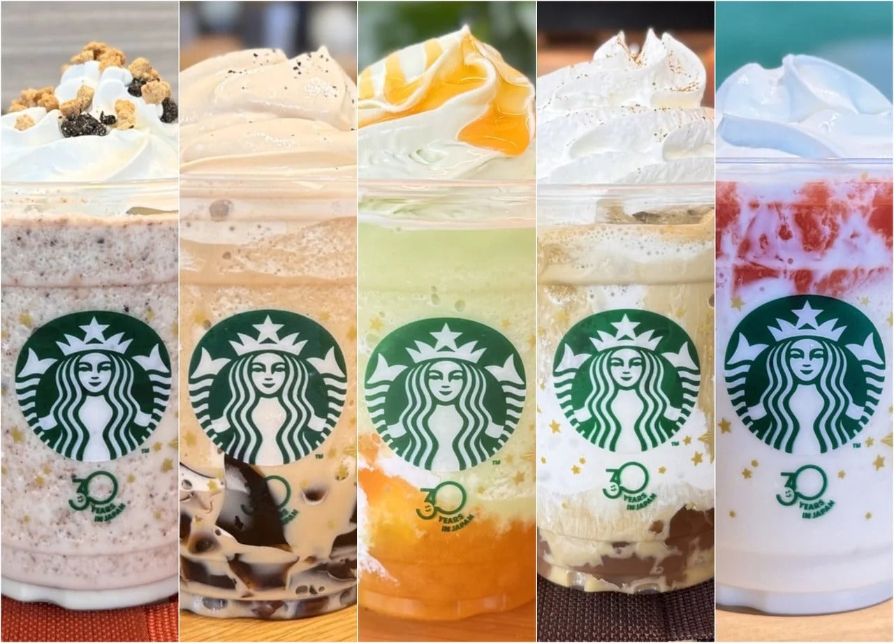 【スタバ 30周年メニュー】メロンなど5つの新作「THE STAR フラペチーノ&reg;」