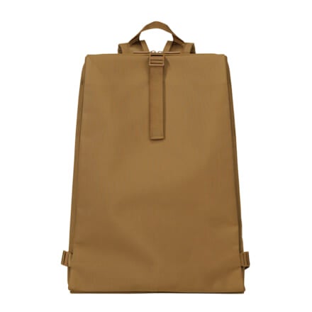 GOOD GOODS ISSEY MIYAKE(グッド グッズ イッセイ ミヤケ)の「JABARA(じゃばら)」ラージサイズのリュック ブラウン