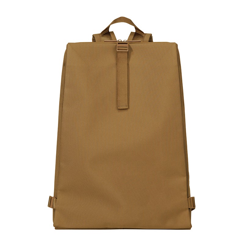 GOOD GOODS ISSEY MIYAKE(グッド グッズ イッセイ ミヤケ)の「JABARA(じゃばら)」ラージサイズのリュック ブラウン