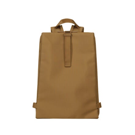 GOOD GOODS ISSEY MIYAKE(グッド グッズ イッセイ ミヤケ)の「JABARA(じゃばら)」ミディアムサイズのリュック ブラウン