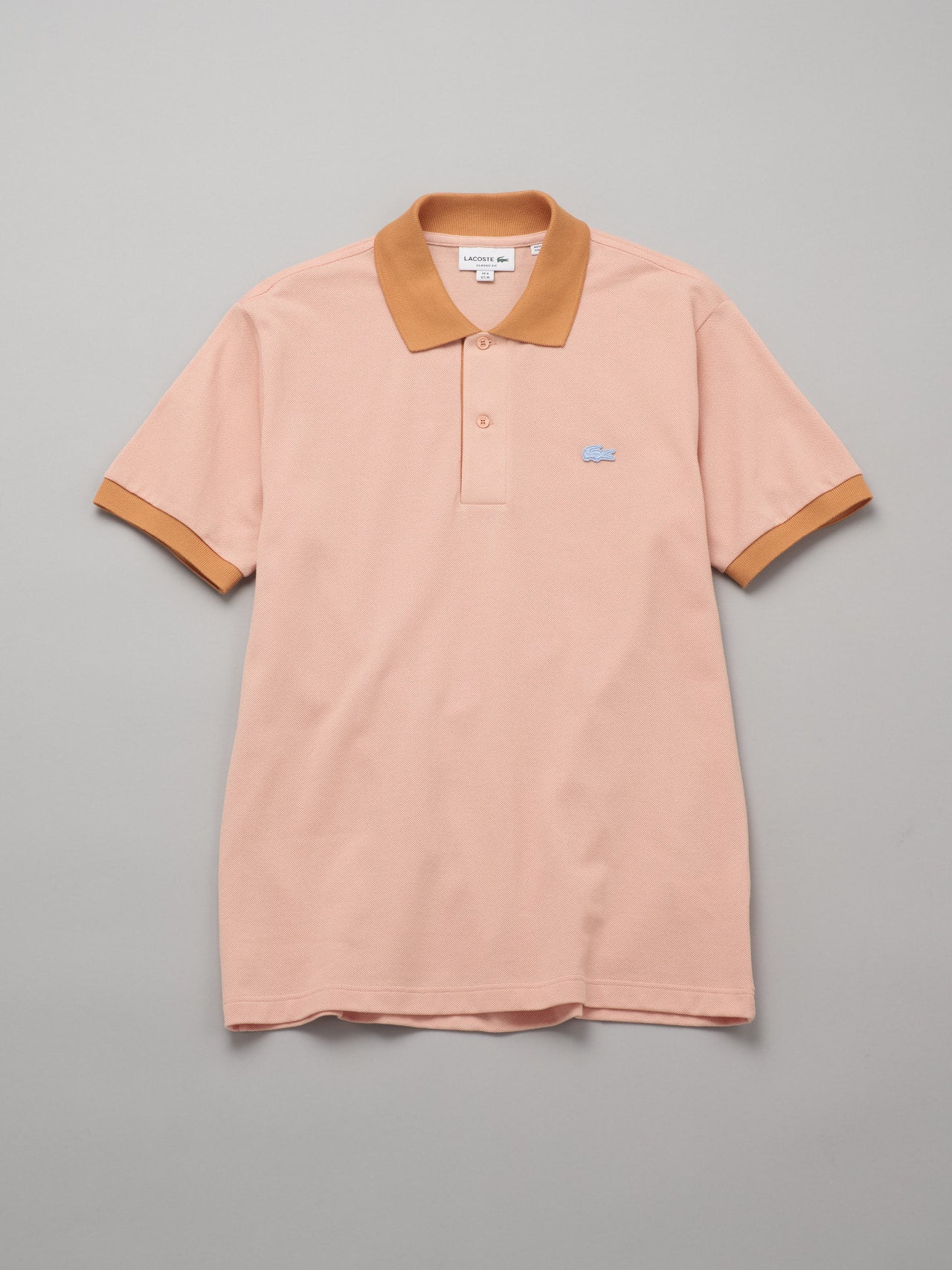 LACOSTE、クラシックフィット コントラストリブポロシャツ